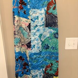 Topshop Colorful Patchwork Maxi Skirt